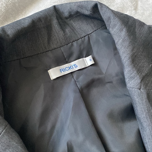 Ricki’s Slate Grey Women’s Size 8 Blazer 5/8s length sleeve - Picture 2 of 4